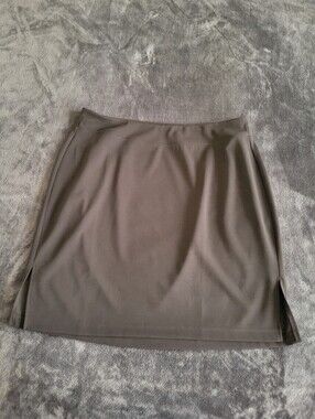 Maurices Black Knee-Length Pencil Skirt With Side Slit 1X